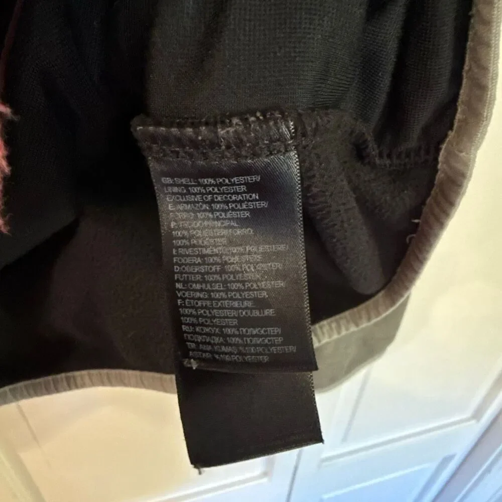 The North Face men’s grey color black quarter zip fleece size XL